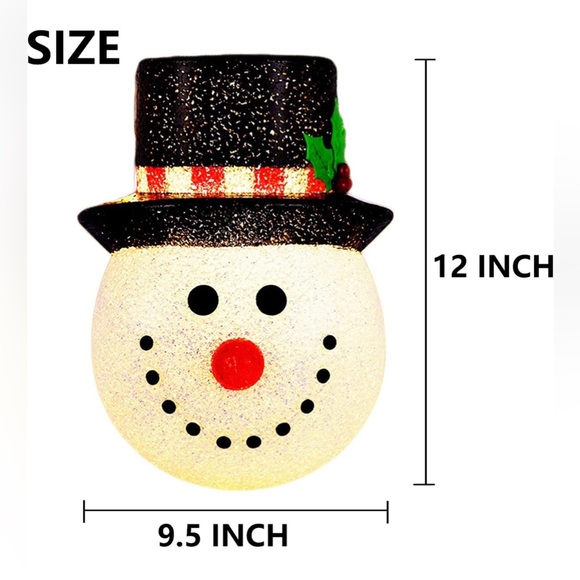 Snowman Porch Light Cover Christmas Decorations Outdoor - Picture 4 of 7